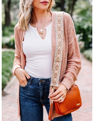 Knitted Brown Cardigan