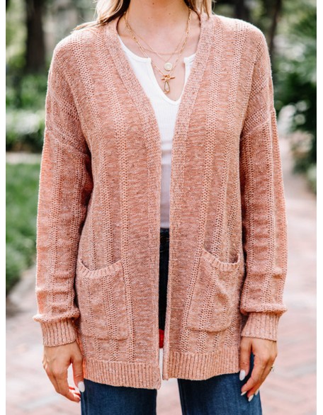 Knitted Brown Cardigan