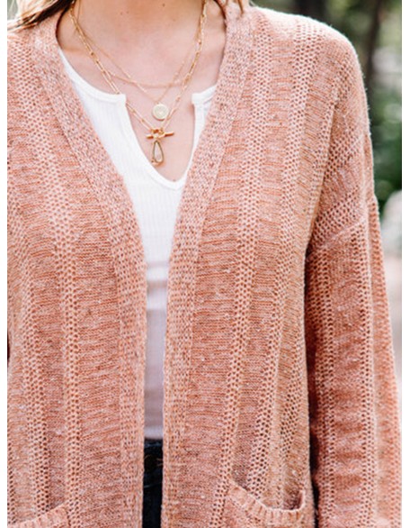 Knitted Brown Cardigan