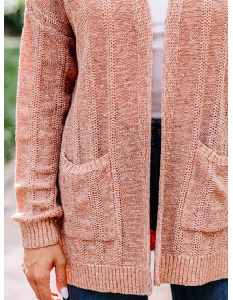 Knitted Brown Cardigan