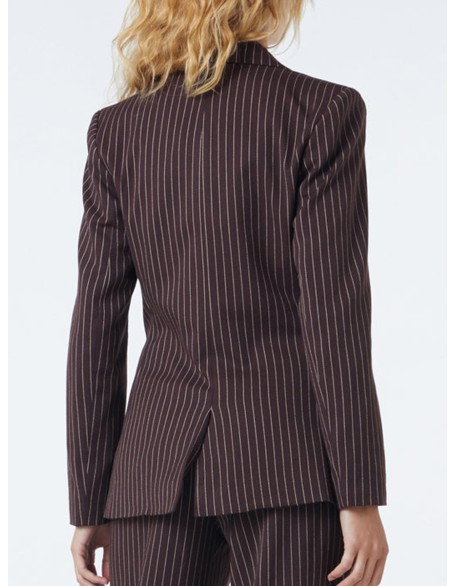 Women's Casual Pinstripe Blazer