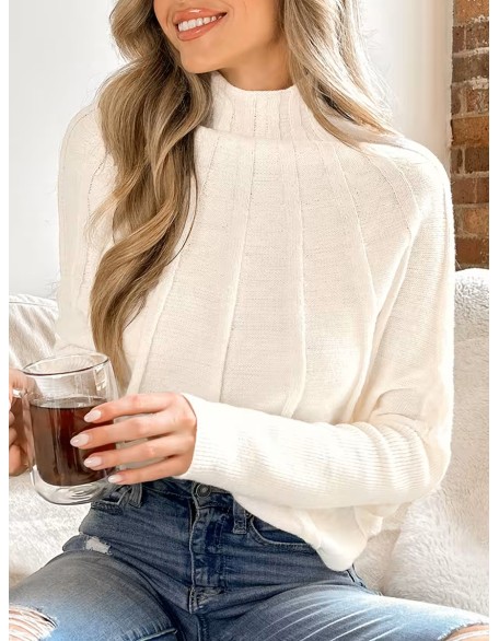 White sleeve sweater