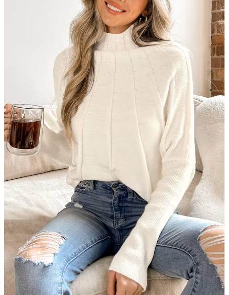 White sleeve sweater