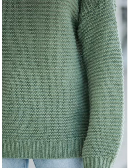 Ribbed turtleneck sweater