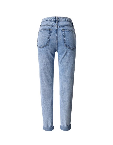 Long Jeans High Waist Jeans Vintage Loose Straight Denim Jeans