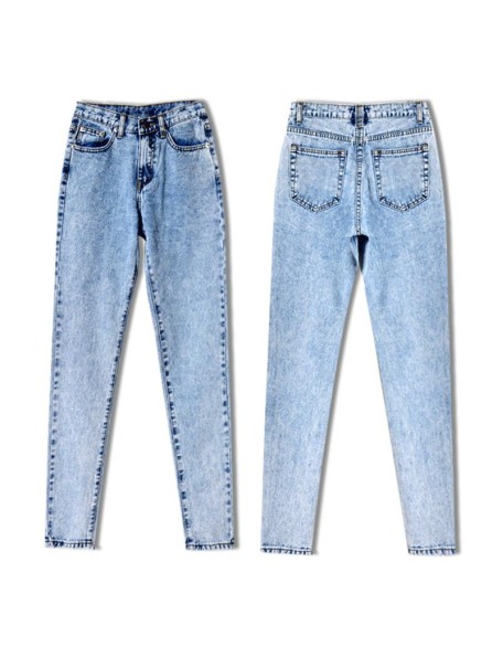 Long Jeans High Waist Jeans Vintage Loose Straight Denim Jeans