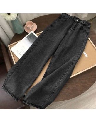 Light Blue Denim Trousers Vintage Wide Leg Pants