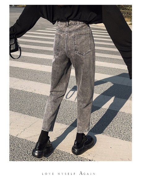 Blue Pantalones Jeans De Mujer Cintura Alta High Waist Jeans
