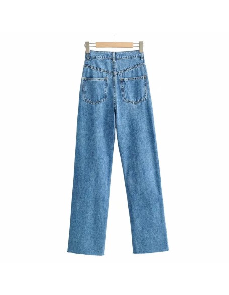 Washed Denim Jeans Women Pants Wide Leg Trousers Female Casual