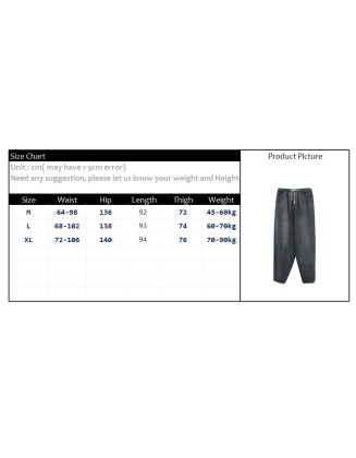 Fashion Spring Summer Korean Elastic Waist Oversize Wide Leg Pant
