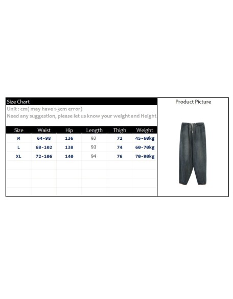 Fashion Spring Summer Korean Elastic Waist Oversize Wide Leg Pant