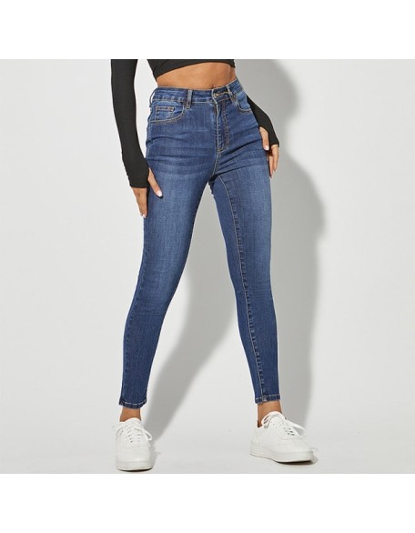 Skinny Jeans Women Stretchy High Waist Classic Denim Pant Slim Jean Fashion