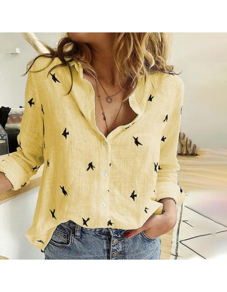 Long Sleeve Tops Casual Office Ladies Shirt
