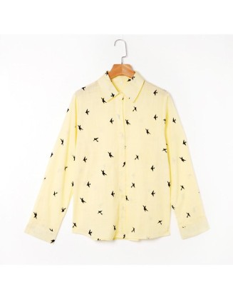 Long Sleeve Tops Casual Office Ladies Shirt