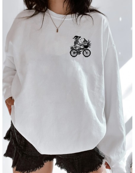 Ghost Riders Cat Riding Sweatshirt