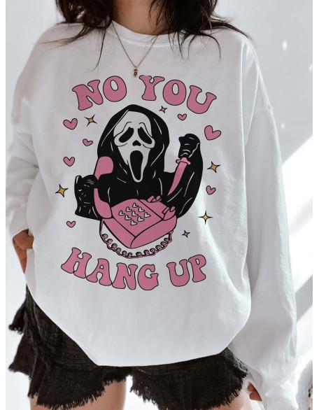 Halloween Ghostface Crew-White