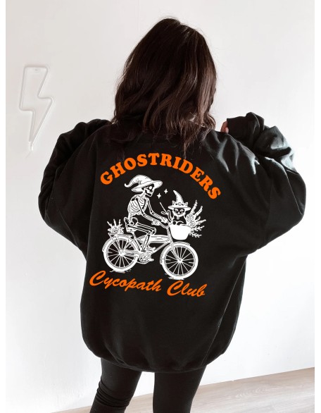 Ghost Riders Cat Riding Sweatshirt