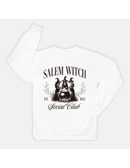 Salem Witch Social Club Halloween Cocktail  Sweatshirt
