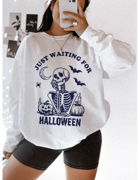 Just Waiting For Halloween Sweatshirt