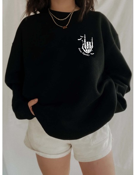 Stay Spooky Skeleton Hand Halloween Sweatshirt