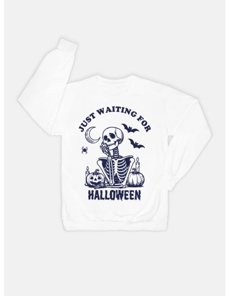 Just Waiting For Halloween Sweatshirt