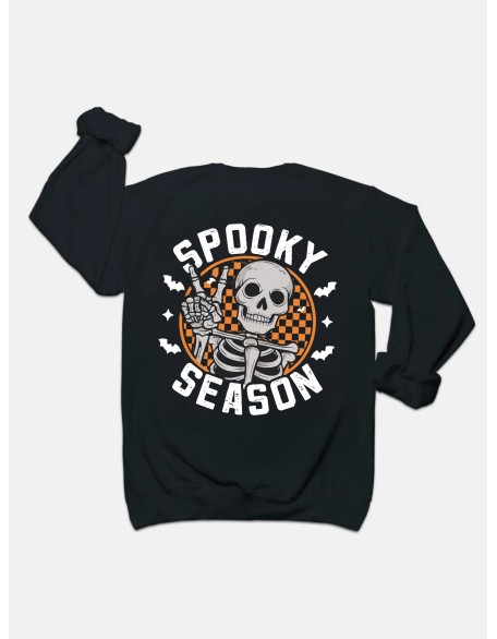 Spooky Season Skeleton Halloween Sweatshirt