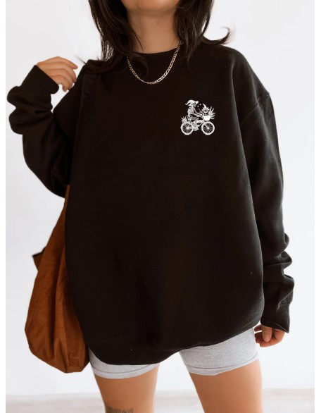 Ghost Riders Cat Riding Sweatshirt