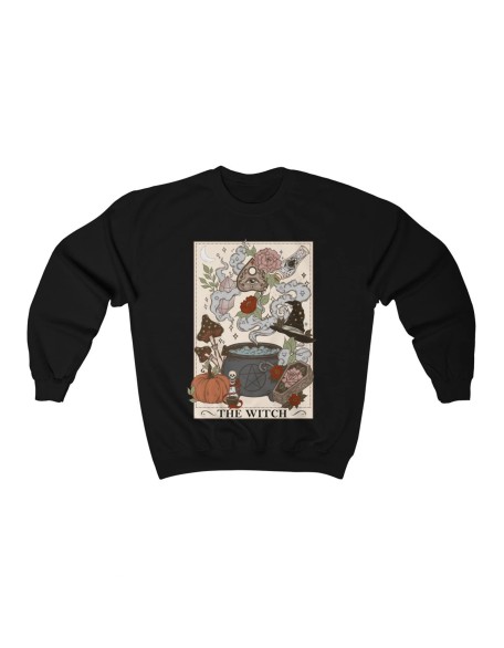 The Witch Tarot Card Mystical Witchy Crewneck Sweatshirt