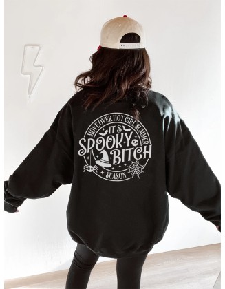 Move Over Hot Girl Summer It's Spooky Bitch Season Sweatshirt