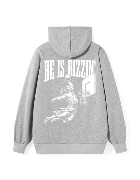 He Is Rizzin Classic Christian Hoodie