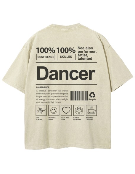 Dancer Unisex Fit Washed T-Shirt