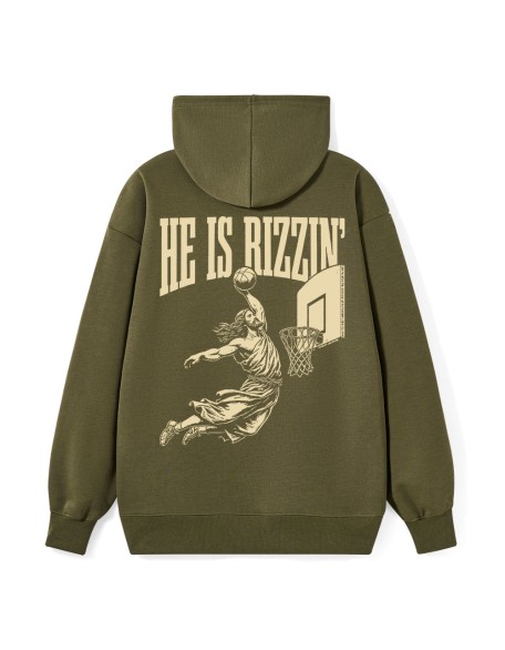 He Is Rizzin Classic Christian Hoodie