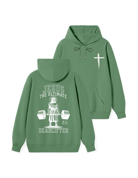Jesus The Ultimate Deadlifter Classic Christian Hoodie