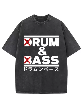 Drum And Bass Funny Washed T-Shirt