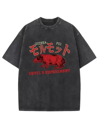 Terrible Guinea Pig Washed T-Shirt