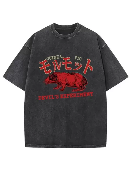 Terrible Guinea Pig Washed T-Shirt