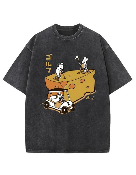 Mouse Golf Course Washed T-Shirt