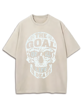 Fighting Skull Washed T-Shirt