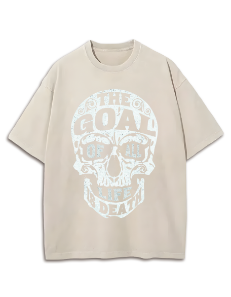 Fighting Skull Washed T-Shirt