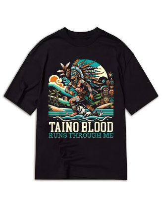 Taino Warrior Graphic Tee - Soft Cotton, Casual Fit for Men & Women - Perfect for Church & Casual Attire