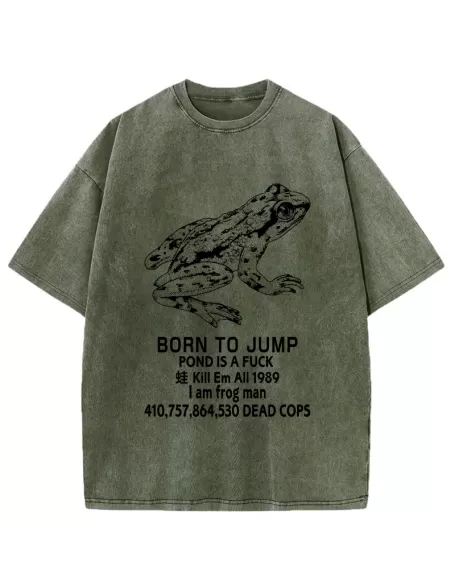 Born To Jump Washed T-Shirt