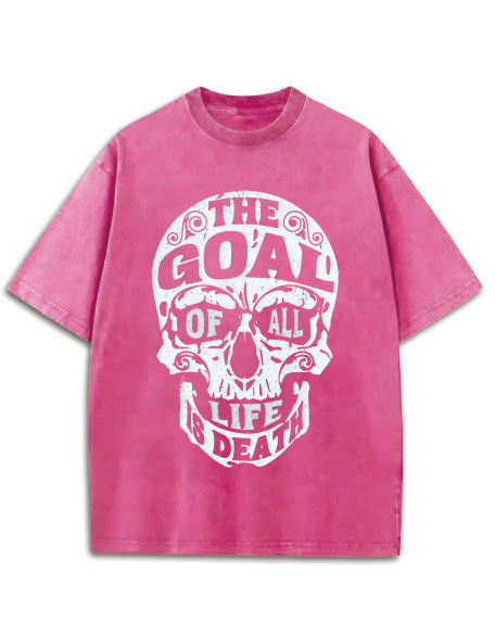Fighting Skull Washed T-Shirt