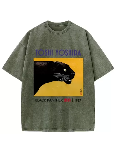 Black Panther Washed T-Shirt