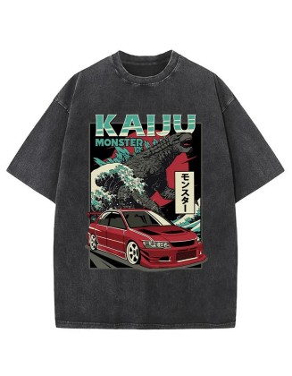 Japanese Kaiju Washed T-Shirt