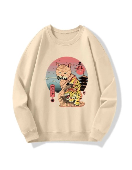 Katana Cat Tattoo Sweatshirt