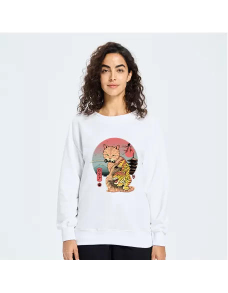 Katana Cat Tattoo Sweatshirt