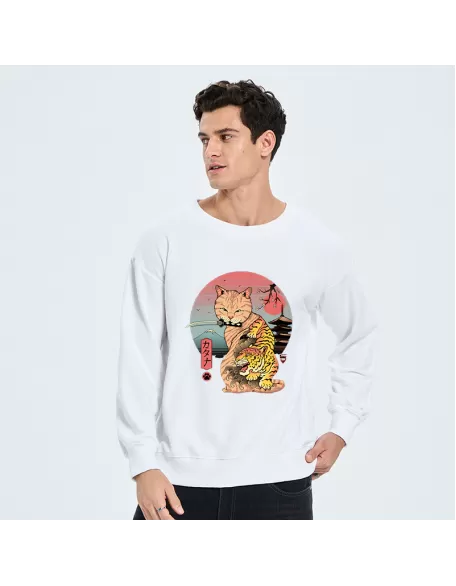 Katana Cat Tattoo Sweatshirt