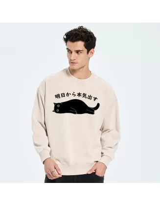 I'm Going To Get Serious Tomorrow Washed Sweatshirt