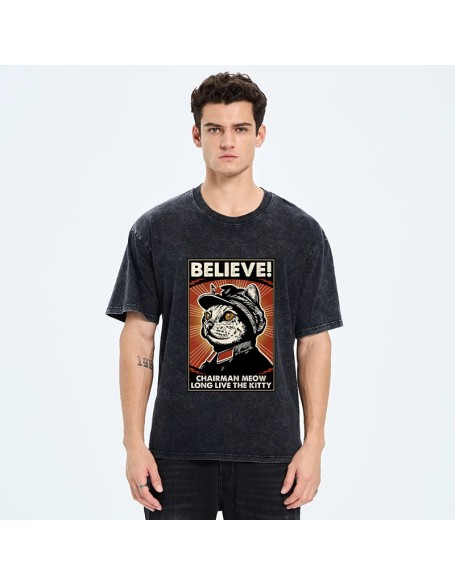 Long Live The Kitty Washed T-Shirt