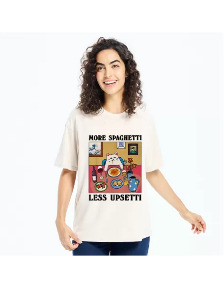 -Tiger More Spaghetti Less Upsetti Washed T-Shirt